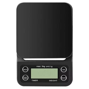Báscula de café digital báscula eléctrica de cocina con pantalla LCD retroiluminada 3KG/0,1 g Reino Unido - Imagen 1 de 7