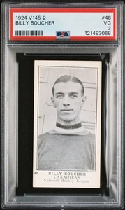 1924-25 William Paterson V145-2 Billy Boucher Base #46 PSA 3 RARE - Picture 1 of 2