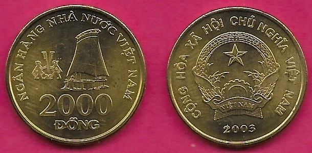 VIETNAM SOCIALIST REP 2000 DONG 2003 UNC 1 YEAR TYPE,HIGHLAND STILT HOUSE IN TAY - Image 1 of 1