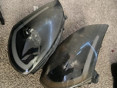 Faros proyectores tira LED Spec-D negros para Infiniti G35 2003-2007 cupé Foto 1 de 4