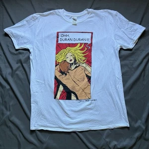 Duran Duran Band weißes T-Shirt Erwachsene Größe Extra Large 22x26 Gildan 100 % Baumwolle - Bild 1 von 3