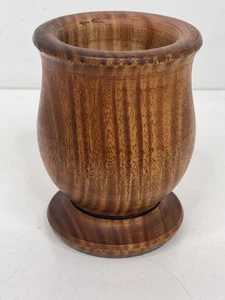Vintage Wooden Vase pen Pencil Holder desk decor office organizer - Picture 1 of 10