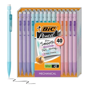 BIC Xtra Matite Meccaniche Lisce 0.7mm #2 Piombo Medio 40/Confezione (MP40TX-BLK) - Foto 1 di 4