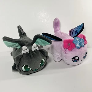 Aphmau Meemeows Litter 2 Plush Set Of 2- Fairy Cat & Gray Dragon Cat 6” - Picture 1 of 7