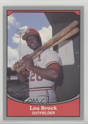 1990 Pacific Baseball Legends Lou Brock #12 HOF - Image 1 of 2