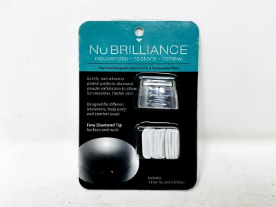 NuBrilliance Microdermabrasion Fine Diamond Tip & 10 Replacement Filters - Image 1 of 2