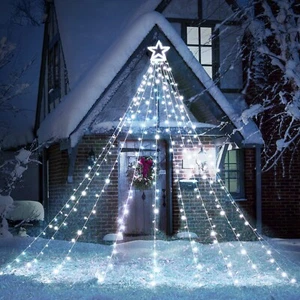Toodour Christmas Lights, 317 LED 10ft X 9 Outdoor Christmas Decorations Ligh... - Picture 1 of 7