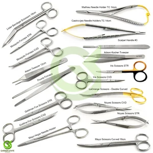 Gamma Di Supporto Ago Microchirurgia Dentale Forbici Emostato Morsetto Sutura Forcipe - Foto 1 di 21