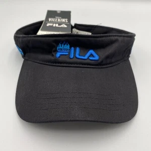 Vtg Fila Disney Villains Urban Outfitters Adjustable Visor Hat Cap Black - Picture 1 of 5