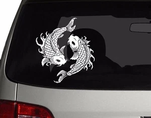 Coy Fish Koi Fish Die-Cut Vinyl Car Decal Sticker 5.75" height - Foto 1 di 3
