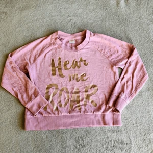 Gymboree Girls Hear Me Roar Pink Lightweight Sweatshirt - Picture 1 of 9