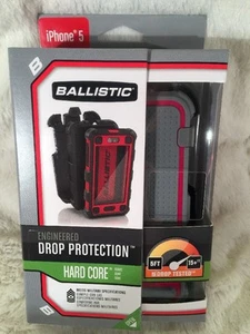 LOT OF 6 New BALLISTIC "HARD CORE" IPhone 5 Case Gray & Pink Holster & Belt Clip - Picture 1 of 12
