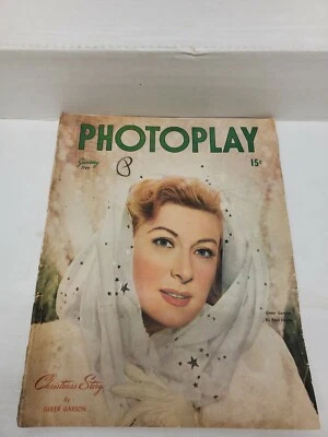 PHOTOPLAY MAGAZINE JANUARY 1947 GREER GARSON BY PAUL HESSE  - Image 1 of 4