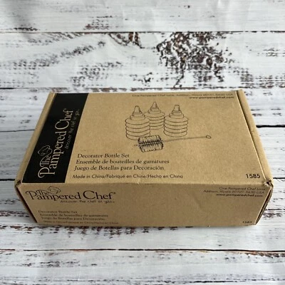 Pampered Chef Decorator Bottle Set #1585 Cake & Cookie Decorating NIB - Image 1 of 2