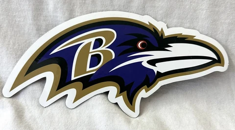 Baltimore Ravens Die-Cut Ravens Logo Magnet Cover
