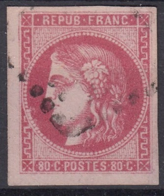TIMBRE FRANCE BORDEAUX N° 49 OBLITERATION LEGERE - MARGE REPAREE - COTE 350 € - Photo 1/2