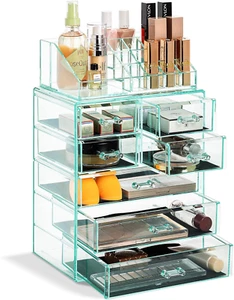Scatola Portaoggetti in Acrilico per Cosmetici, Design Spazioso, Ideale per Bagn - Foto 1 di 12