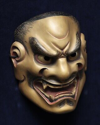 High Quality - Signed Japanese Wooden Noh Mask  KOJISHI  能面 小獅子 • 639.90$