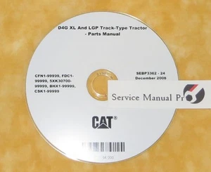 Libro manual de piezas CD SEBP3362 Caterpillar D4G tipo oruga tractor topadora. CFN FDC - Imagen 1 de 1