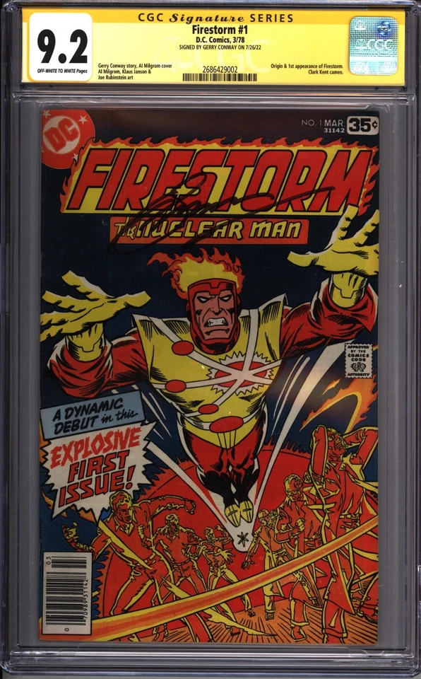 * FIRESTORM #1 CGC 9.2 ¡Primera aparición firmada por Conway! 1978 (2686429002) * Foto 1 de 1