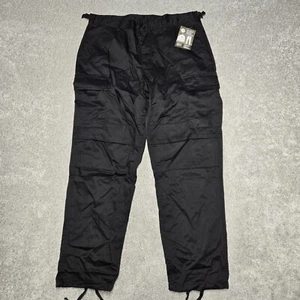 NWT Rothco Cargo Pants Mens Large 35-39" Black BDU Tactical Utility Workwear - Picture 1 of 15