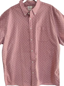 $168 Faherty Men's Organic Cotton Short Sleeve Shirt Size XXL Runs Small - Picture 1 of 7