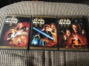 STAR WARS EPISODE 1,2,3; 3-DVD LOT 20th CENTURY PRINT EWAN MCGREGOR - Picture 1 of 6