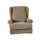 Chair Cover with Elastic Wing Back Sofa Cover 2 Pieces Back Wing Sofa Cover