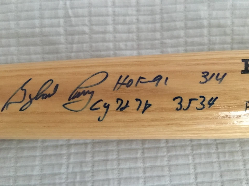 Бита статуэтка с автографом Гейлорда Перри Indians Giants Padres Braves RJ.com - Изображение 1 из 4