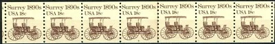 Surrey 1890s Transportation Coil MNH PNC7 Plate 6 Scott's 1907 - Image 1 of 2