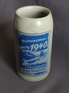 Birra vintage tedesca seconda guerra mondiale Kriegmarine Stein 2 U-Boat Flottiglia Natale 1940 - Foto 1 di 24