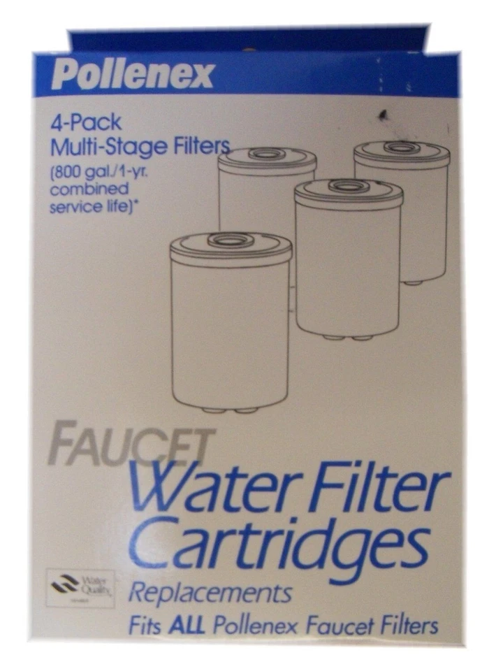 Pollenex FWP101, (4-pack) Multistage Faucet Water Filter cartridges - Image 1 of 1