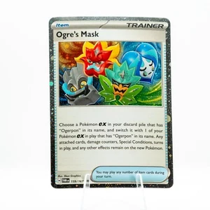 2024 Pokémon Cosmos Holo Ogerpon ex Box exclusive Ogre's Mask Holo 159/167 - Picture 1 of 2