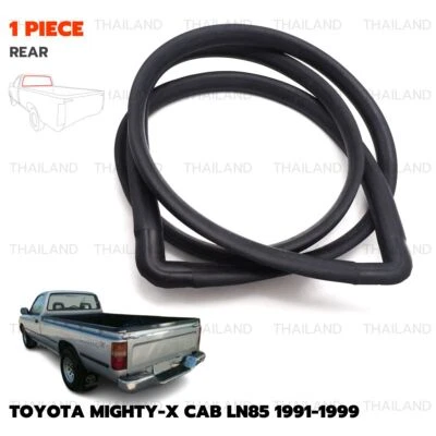 Fits Toyota Mighty-X Cab 1991 - '99 Rear Weatherstrip Windshield Rubber Seal - Image 1 of 4