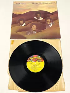 Natural Four Heaven Right Here on Earth LP 1975 Curtom Records VG Soul/Funk - Picture 1 of 1