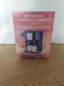 Design Kaffeeautomat mit zwei Prozellantassen - Bild 1 von 4