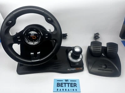 SuperDrive GS 500 Steering Wheel And Pedal For Racing Games Tested - Image 1 of 4