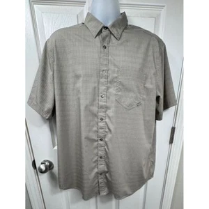 5.11 Tactical Men's Tan Short Sleeve Button Down Shirt Outdoor Hiking Large - Picture 1 of 6