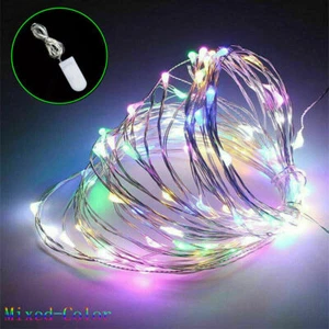 1-3M Battery LED Powered Copper Wire String Fairy Xmas Party Lights Warm White - Picture 1 of 6