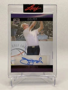 2023 Leaf Pro Set Pure 1990 Bronze Spectrum Jim Furyk Purple Parallel Auto 2/4 - Picture 1 of 3