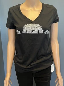 Women's LA Pop Art Black Size Medium graphic T Shirt NWT - Picture 1 of 7