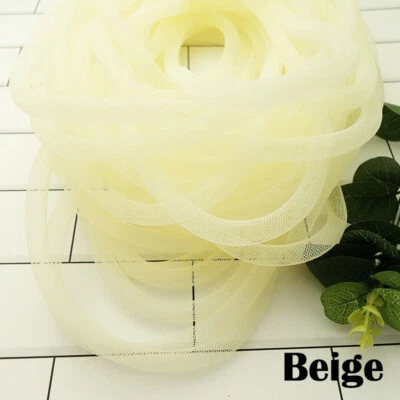 10mm DIY Mesh Tube Ribbon Tubing Hair Shoes Bag Costume Craft Christmas Decor - Image 1 of 4