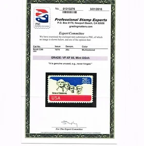 EXCEPTIONAL GENUINE SCOTT #C88 MINT PRISTINE OG NH PSE CERT GRADED VF-XF 85 - Picture 1 of 3