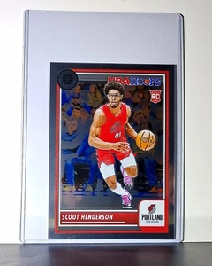 Scoot Henderson 2023-24 Panini Premium Stock NBA Hoops #3 Jumbo Card - Foto 1 di 2