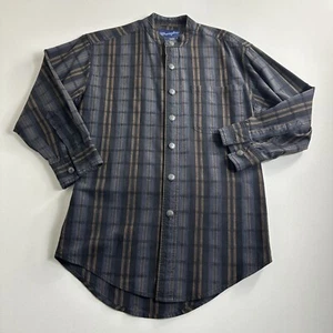 Wrangler Vintage 90's Brushpopper Striped Long Sleeve Western Shirt Mens Small - Bild 1 von 10