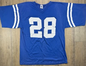 Vintage 90s Indianapolis Colts #28 Faulk T Shirt Jersey Single Stitch Blue XL - Picture 1 of 11
