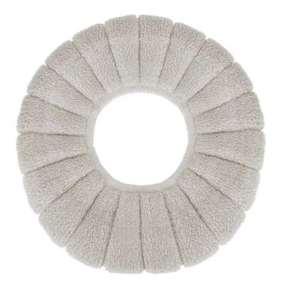 Чехол на сиденье унитаза мягкий толстый подогреватель растягивающийся моющийся коврик-подушка для ванной - Изображение 1 из 4