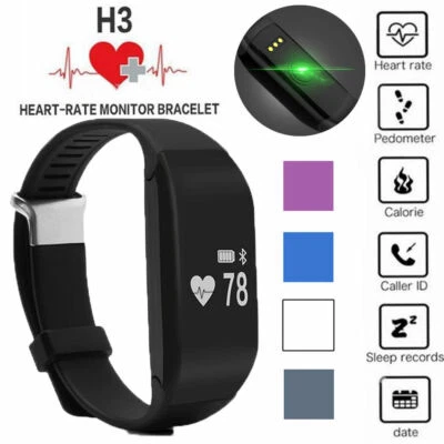 H3 Bluetooth Smart Heart Rate Monitor Bracelet Wrist Band - Image 1 of 4