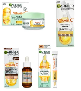 (GIFT SET) Garnier Active Vitamin C Brightening Day/Night Serum+Eye/Day cream - Picture 1 of 13