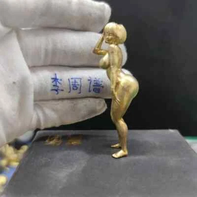 Estatua modelo culo cuerpo grasa niña belleza desnuda artesanía bronce macizo puro Foto 1 de 4